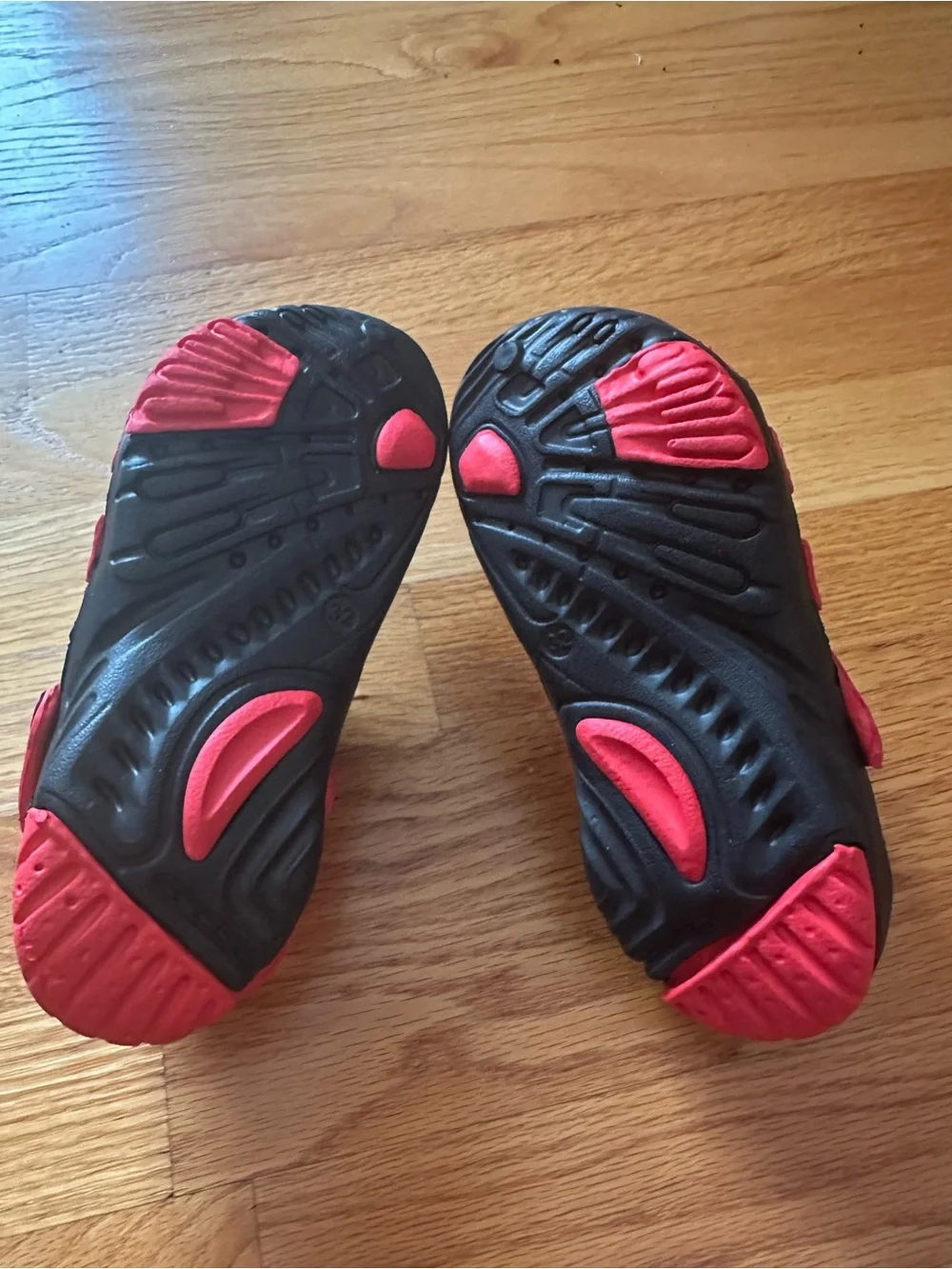 Kids Red and Black Comfort Clogs - Lightweight Slip-On